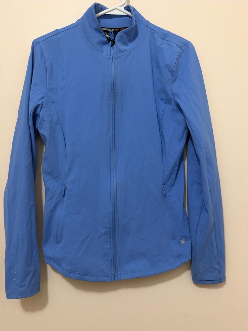 Spyder Women's Sky Blue Full-Zip Utility Softshell Jacket